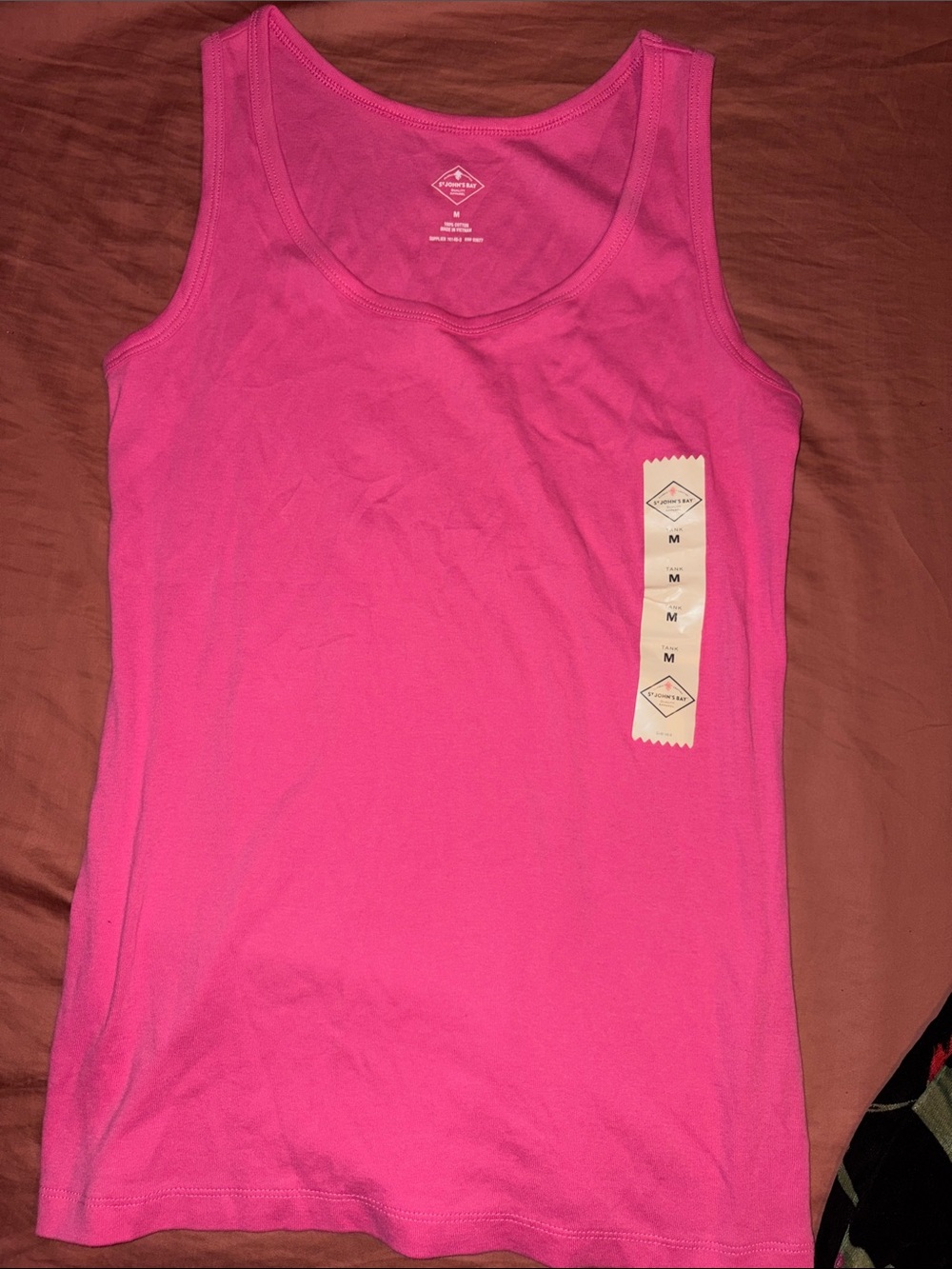 Set of 4 Assorted Womens Floral & Solid Tank Tops - Pink, Red, Black, Multi - Picture 3 of 5